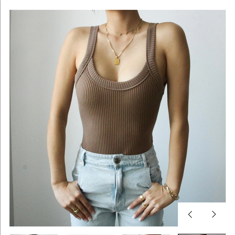 BRIAVIA Open Back Bodysuit **BRAND NEW w/ TAG**